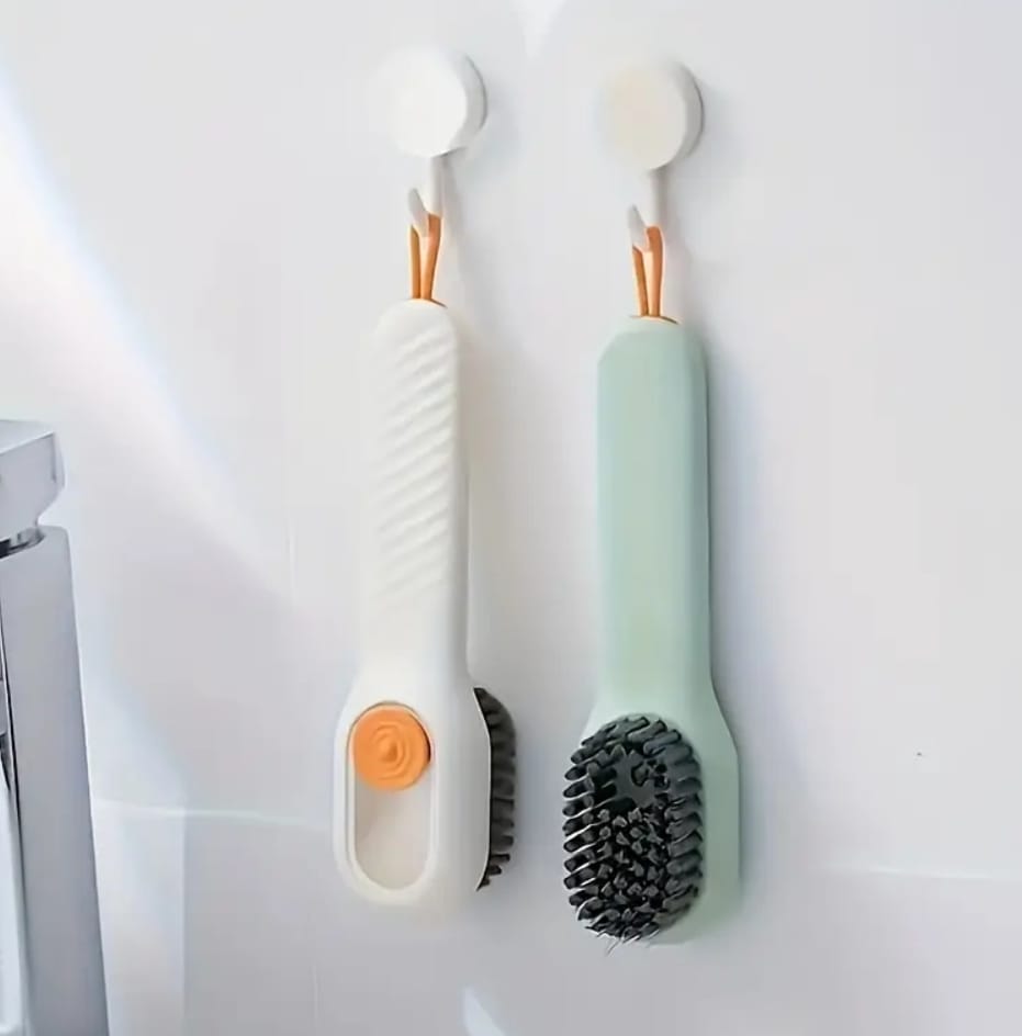 All-Purpose Shoe Cleaning Brush with Built-In Liquid Dispenser – Laundry & Sneaker Care Tool