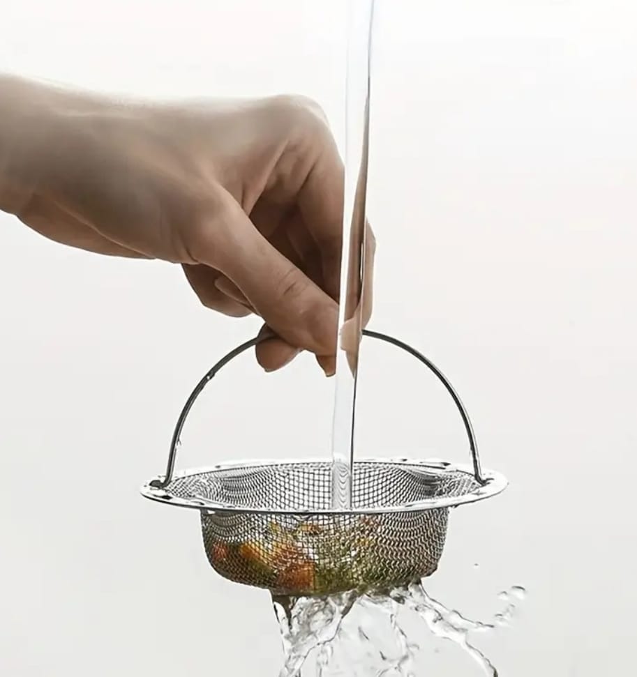 Stainless Steel Drain Strainer – Sink, Bathtub & Shower Hair Catcher & Food Filter Plug