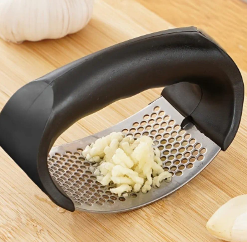 Effortless Garlic Press – Stainless Steel Manual Crusher for Fast, Easy Food Prep