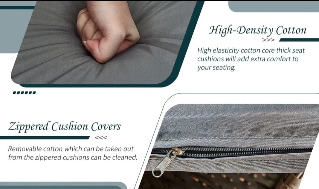 4 Piece Rattan Outdoor Furniture Sofa Table Chair Set Garden Patio Conservatory