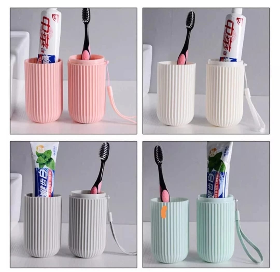 Portable Toothbrush & Toothpaste Holder Case | Travel & Camping Storage Box | Compact & Durable