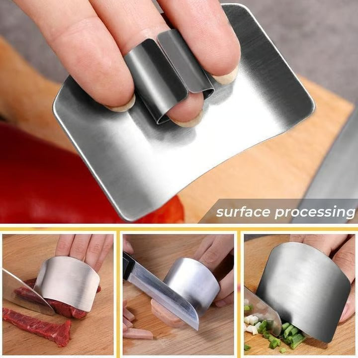 Stainless Steel Finger Guard for Cutting – Kitchen Safety Tool for Slicing & Chopping