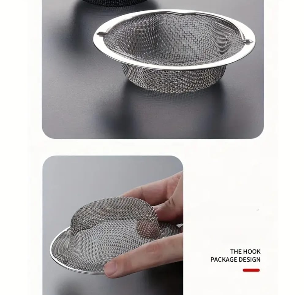Stainless Steel Drain Strainer – Sink, Bathtub &amp; Shower Hair Catcher &amp; Food Filter Plug