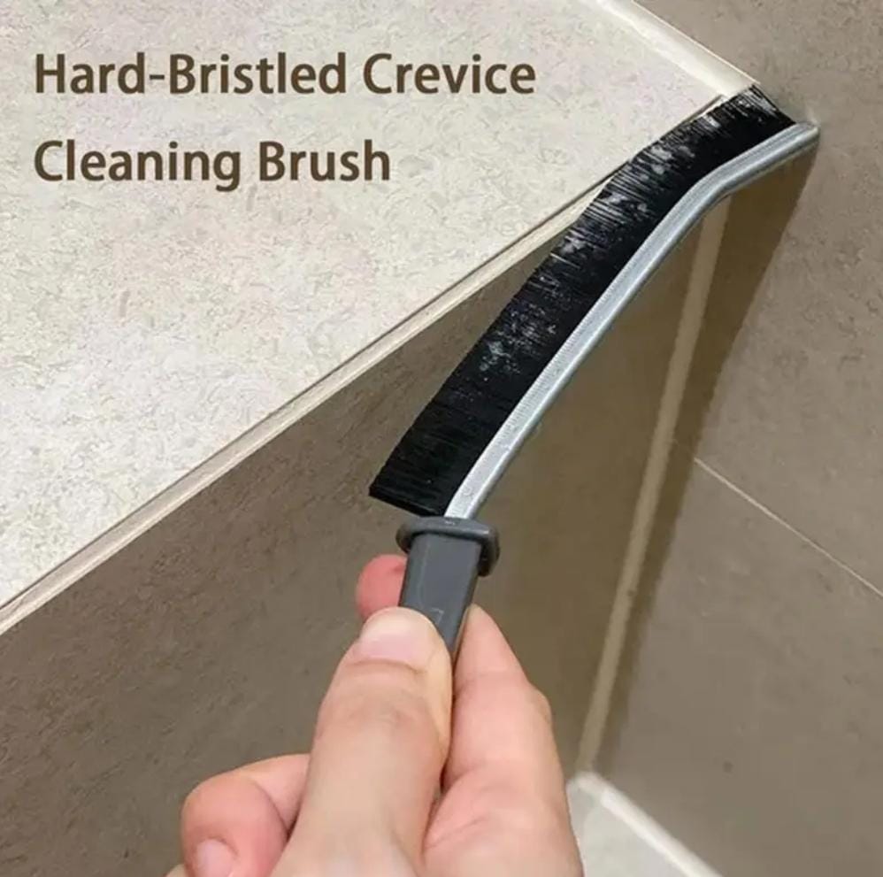 3-Piece Hard Bristle Crevice Cleaning Brush Set – Multifunctional Gap Cleaners for Home &amp; Kitchen