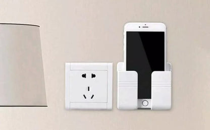 Stick-On Wall Organizer – Phone Charger, Remote Control &amp; Accessory Holder