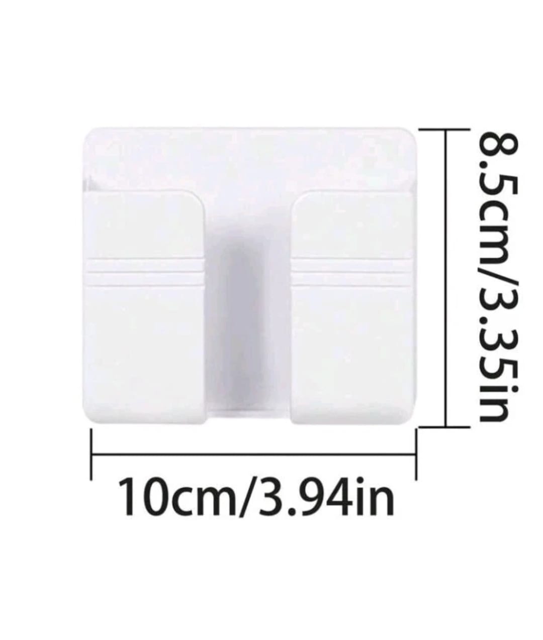 Stick-On Wall Organizer – Phone Charger, Remote Control &amp; Accessory Holder