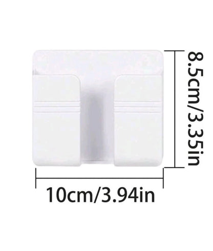 Stick-On Wall Organizer – Phone Charger, Remote Control &amp; Accessory Holder