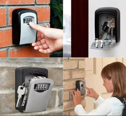 Outdoor Key Safe Box 4 Digit Wall Mounted High Security Code Lock-Storage Set UK