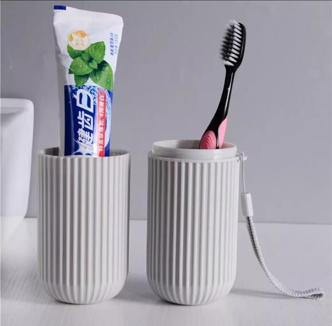 Portable Toothbrush &amp; Toothpaste Holder Case | Travel &amp; Camping Storage Box | Compact &amp; Durable