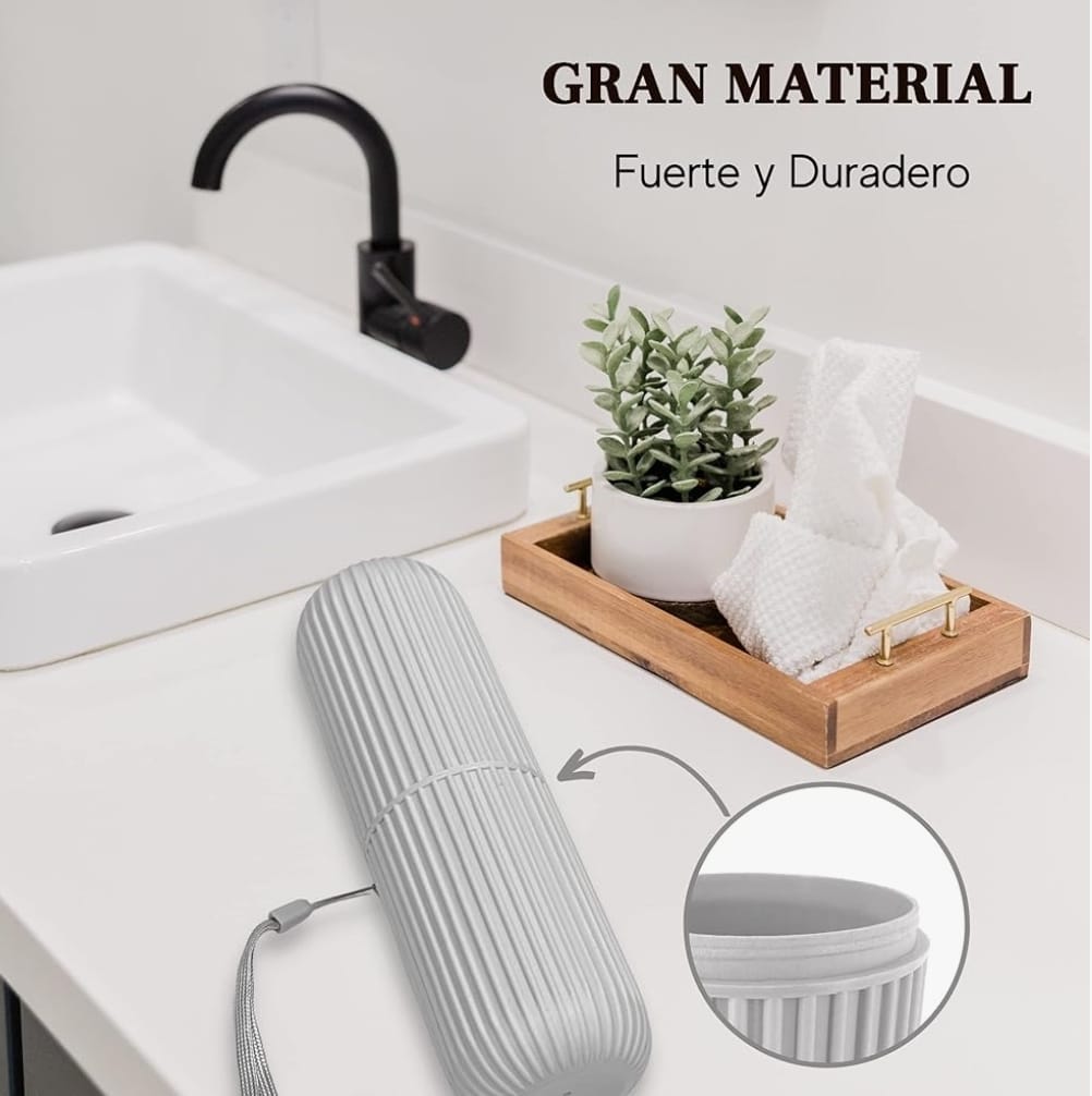 Portable Toothbrush &amp; Toothpaste Holder Case | Travel &amp; Camping Storage Box | Compact &amp; Durable