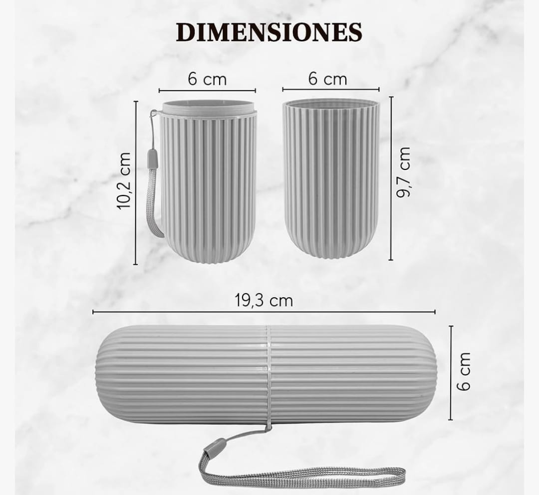 Portable Toothbrush &amp; Toothpaste Holder Case | Travel &amp; Camping Storage Box | Compact &amp; Durable
