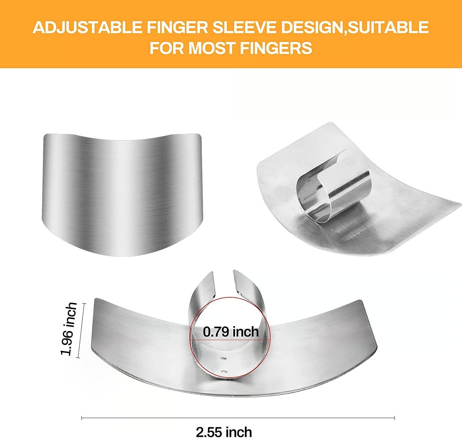 Stainless Steel Finger Guard for Cutting – Kitchen Safety Tool for Slicing &amp; Chopping