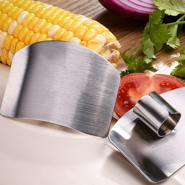 Stainless Steel Finger Guard for Cutting – Kitchen Safety Tool for Slicing &amp; Chopping